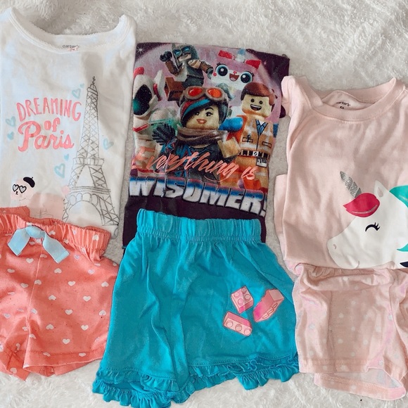 🌙 💤 9 Pairs PJ girl pajama lot, bundle winter and fall long pants 💤 🌙 - Picture 3 of 13